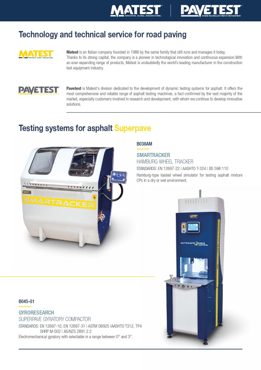 Testing Systems for Road Paving