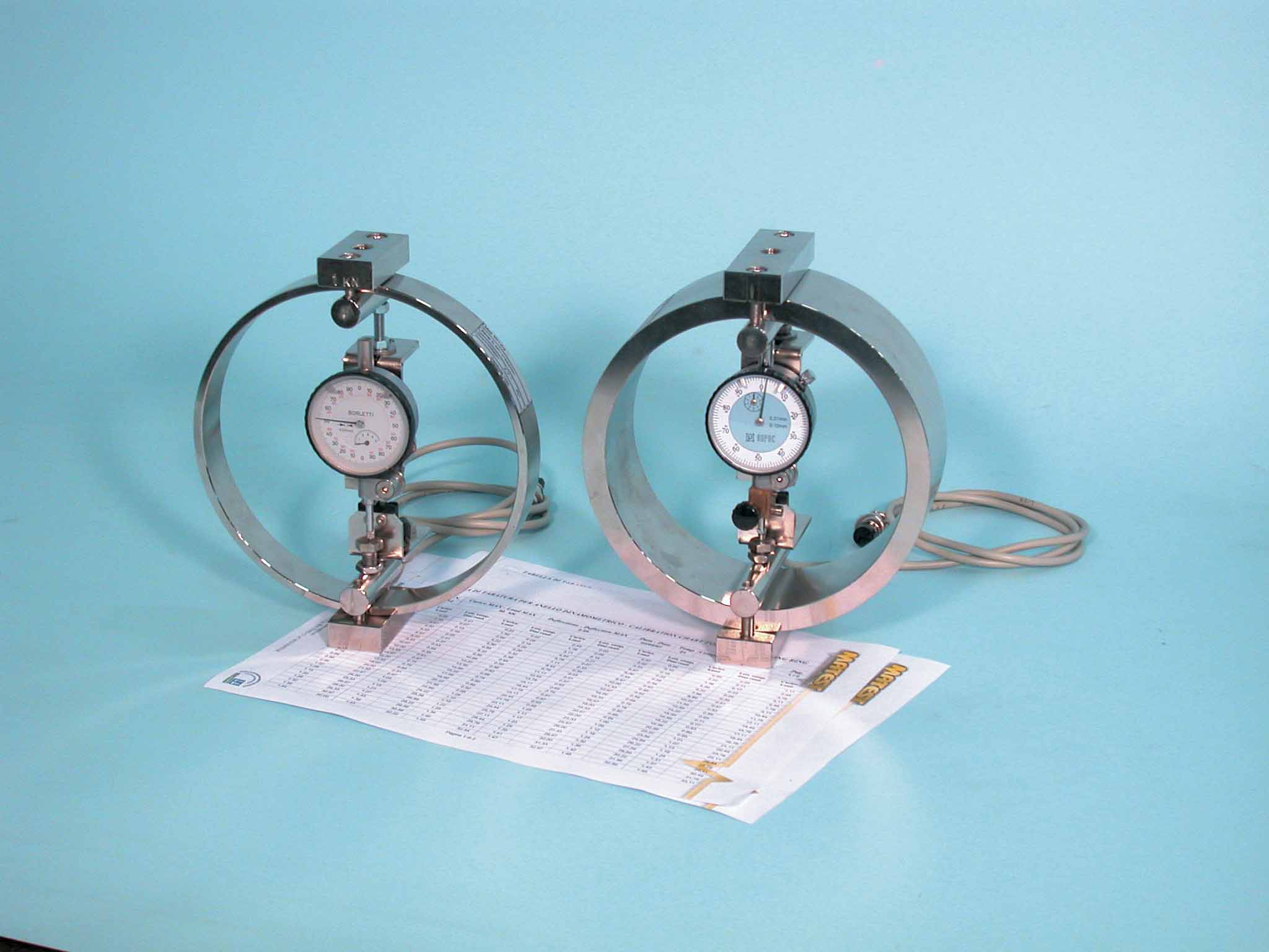 LOAD RING 40 KN WITH DIAL GAUGE 0,01 MM + STOP SAFETY DEVICE