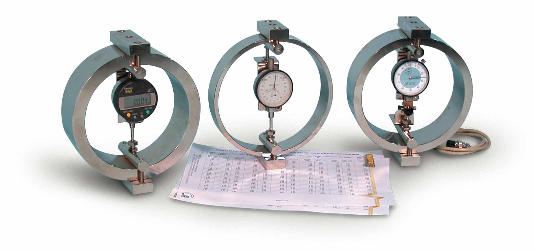 LOAD RING 50 KN WITH DIGITAL GAUGE 0,001 MM