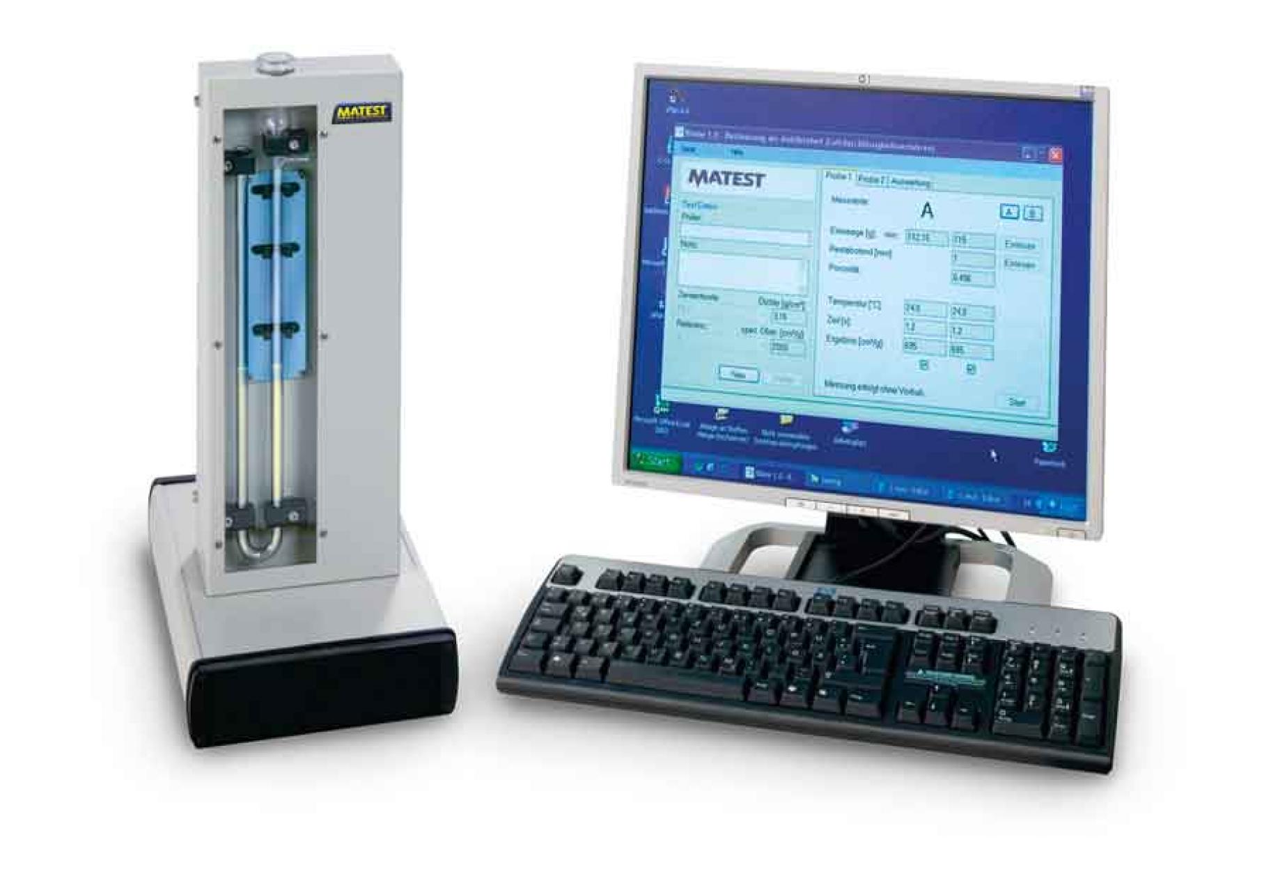 Automatic blaine air permeability apparatus, PC-controlled