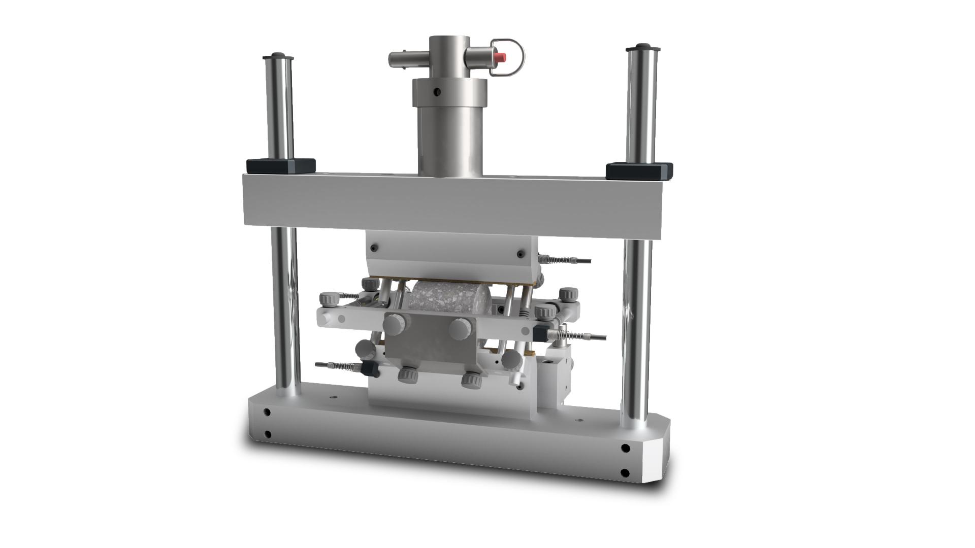 Jig for elastic modulus determination in indirect tensile test