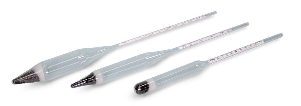 Hydrometer, 1000 to 1200 g/ml for additives
